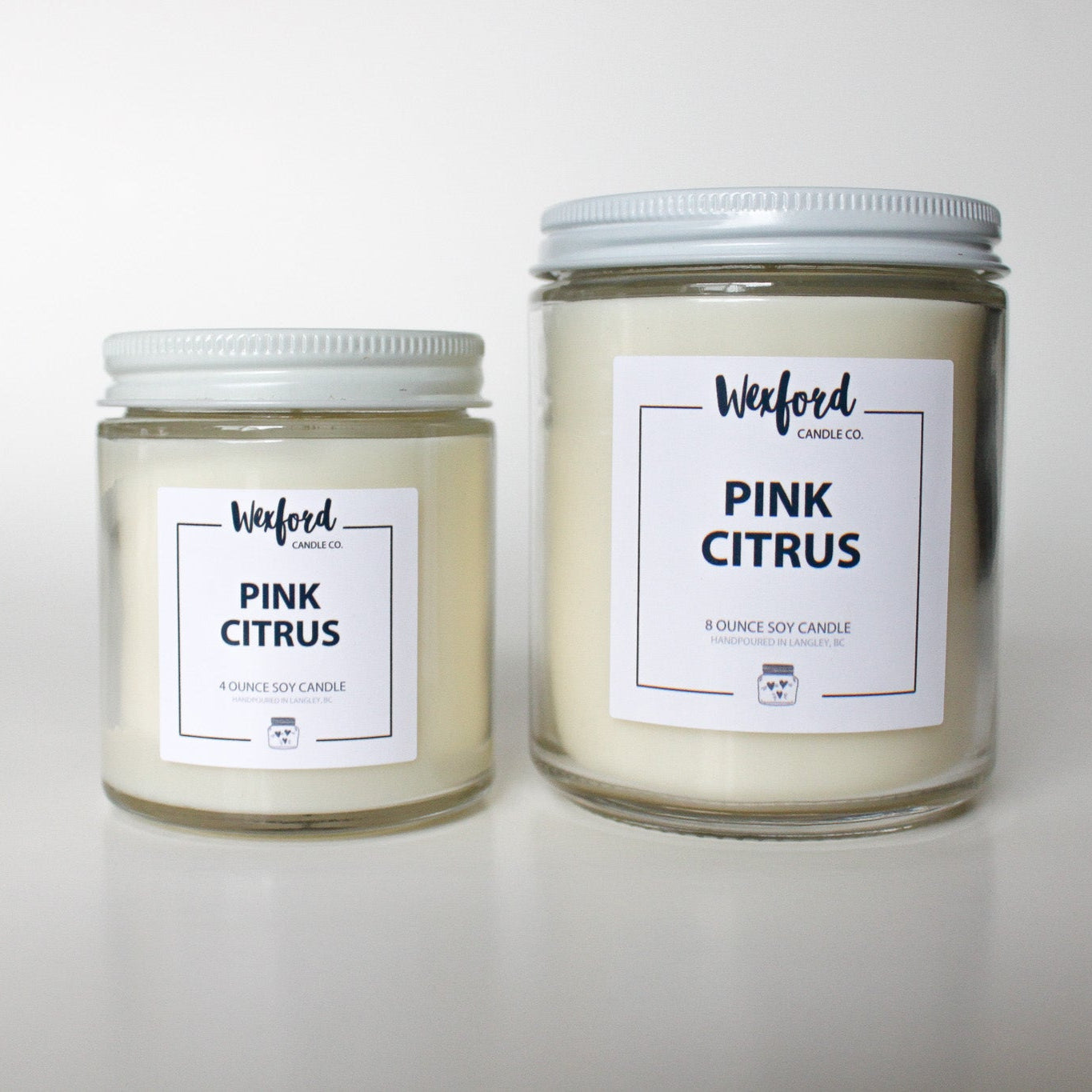 Pink Citrus Soy Candle - Wexford Candle Co.