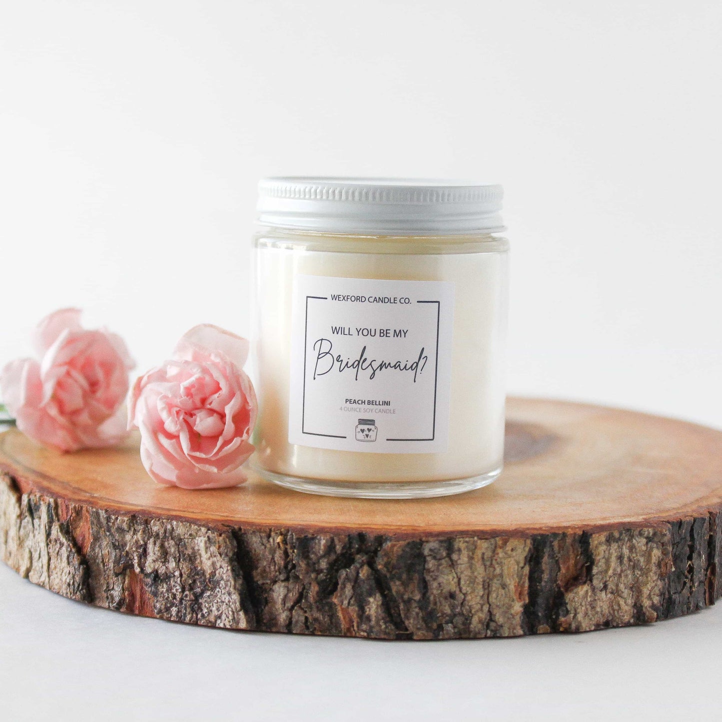 Bridesmaid proposal candle ‘Will you be my bridesmaid’ 4 oz