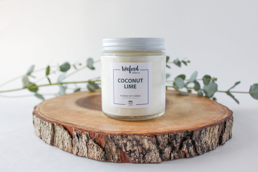 Coconut Lime x Caribbean Teakwood Soy Candle - Gratus Candles