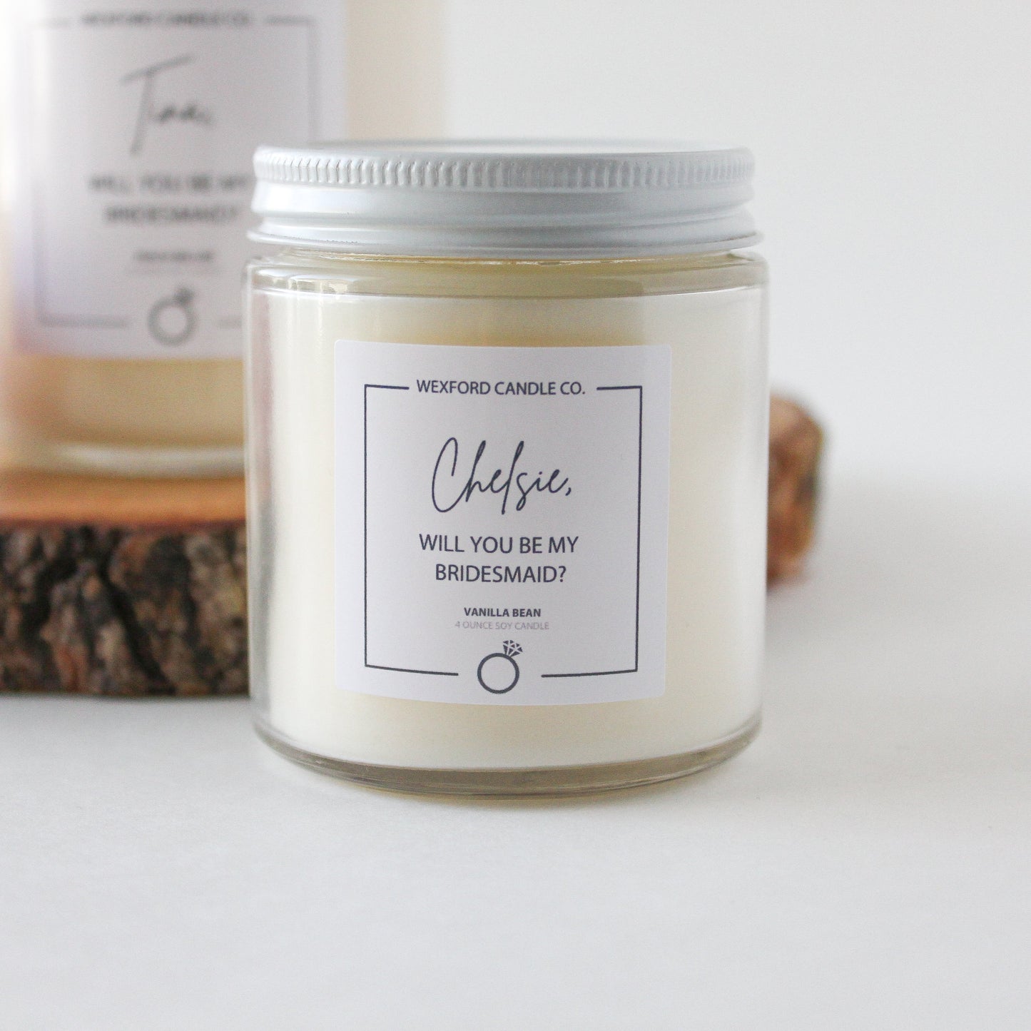 Custom Bridesmaid Soy Candle - Wexford Candle Co.