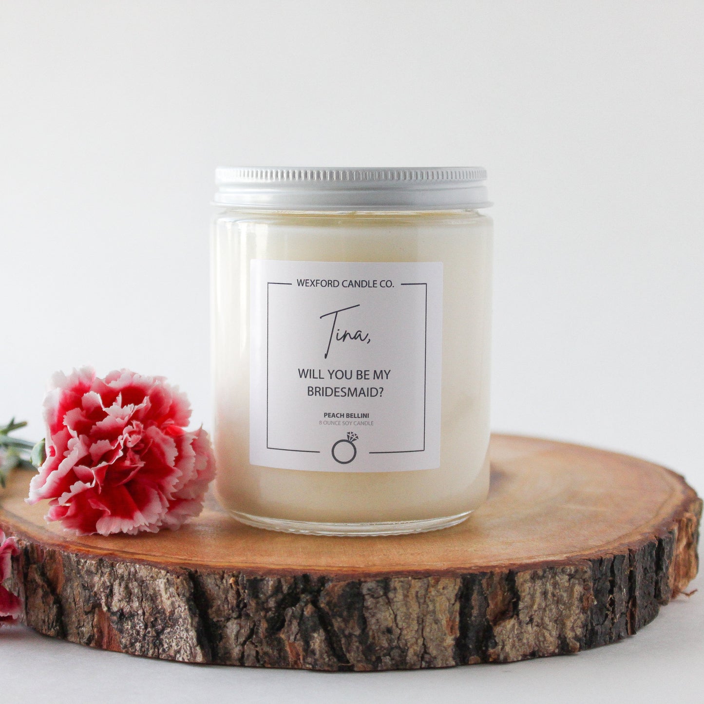 Custom Bridesmaid Soy Candle - Wexford Candle Co.
