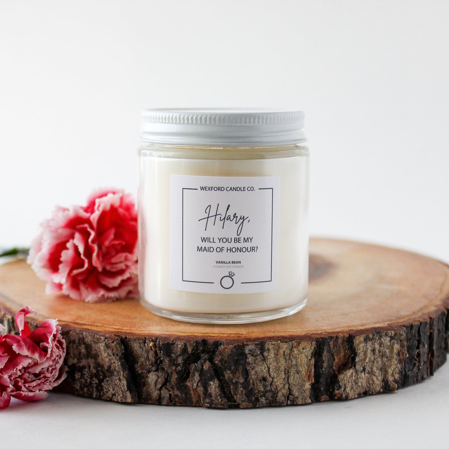 Custom Maid of Honour Soy Candle - Wexford Candle Co.