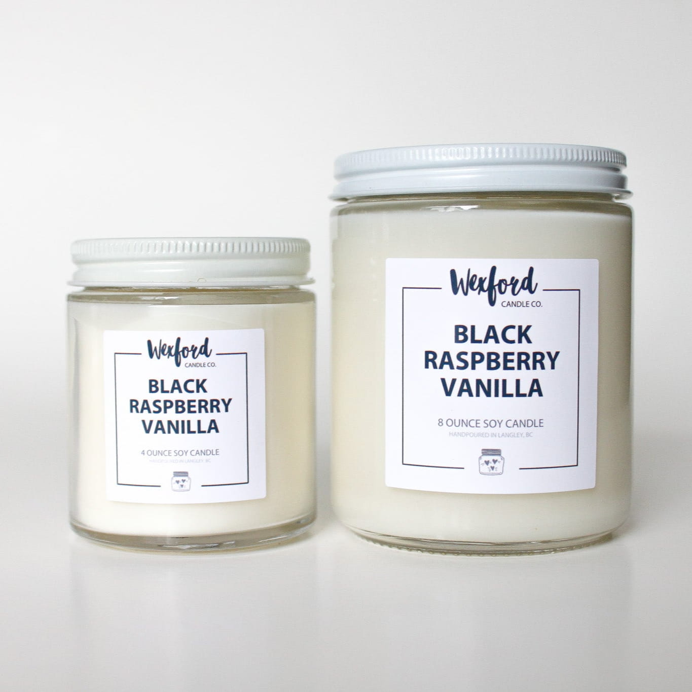 Black Raspberry Vanilla soy candle 4 oz and 8 oz