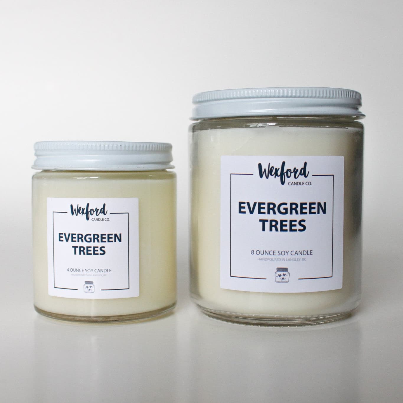 Evergreen Trees soy candle 4 oz and 8 oz