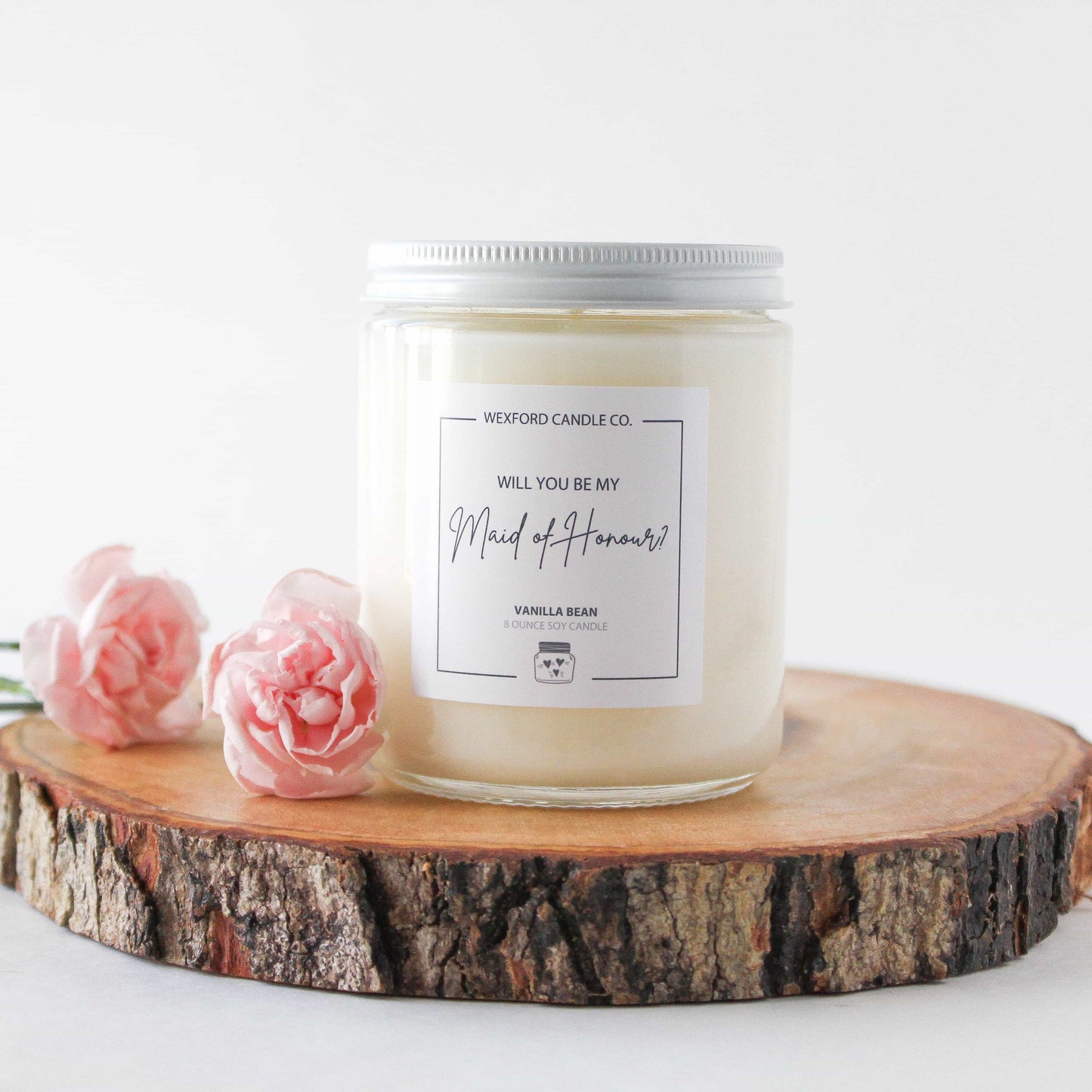 Maid of honour proposal candle will you be my maid of honour 8 oz