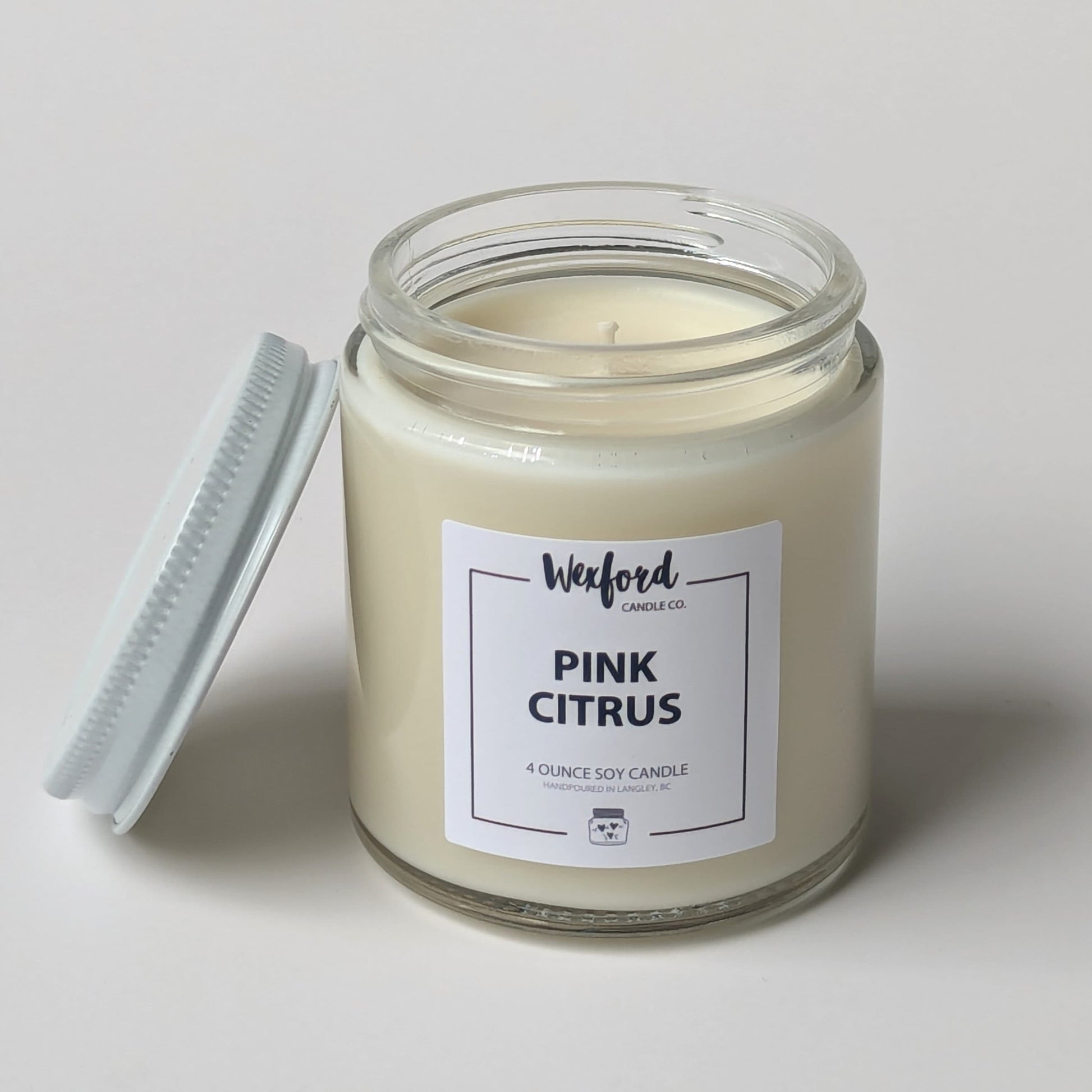 Pink Citrus soy candle 4 oz
