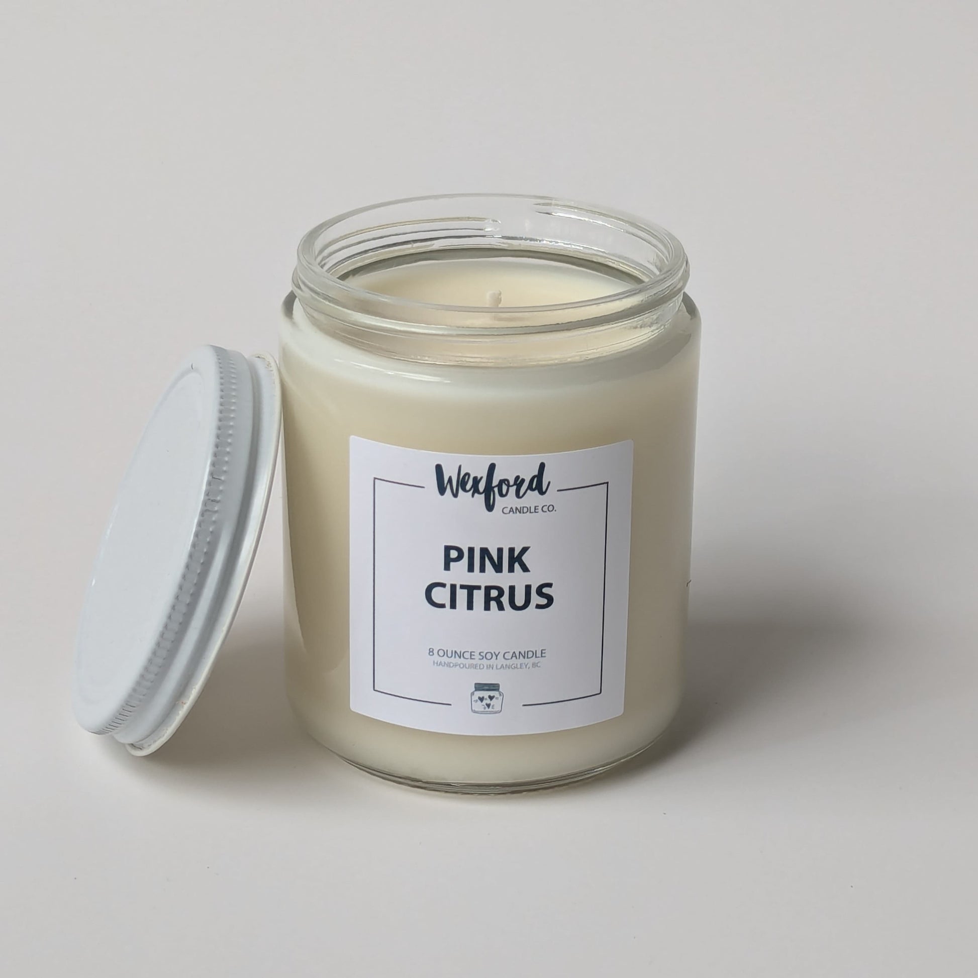 Pink Citrus soy candle 8 oz