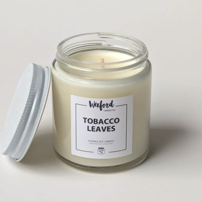 Tobacco Leaves soy candle 4 oz