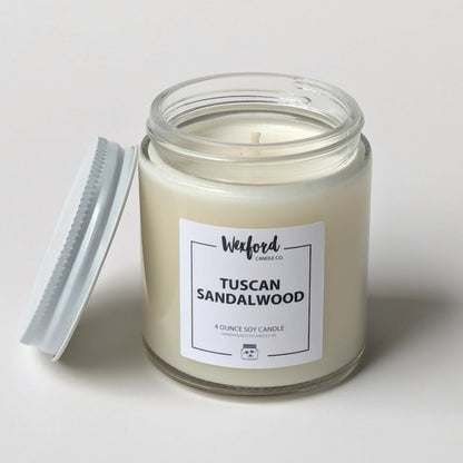 Tuscan Sandalwood soy candle 4 oz