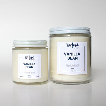 Vanilla Bean soy candle 4 oz and 8 oz