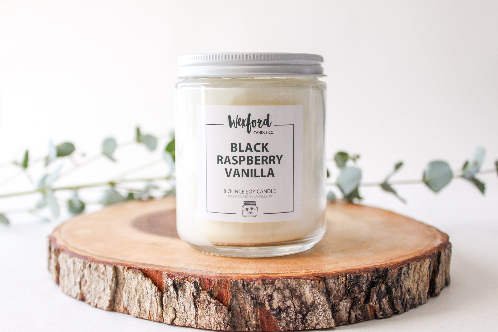 Black Raspberry Vanilla Soy Candle - Wexford Candle Co.
