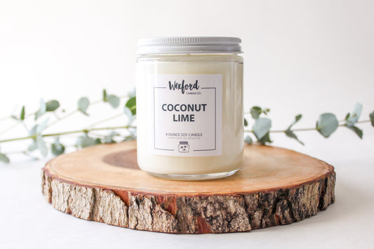 Coconut Lime Soy Candle - Wexford Candle Co.