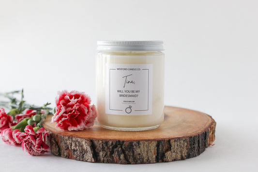 Custom Bridesmaid Soy Candle - Wexford Candle Co.