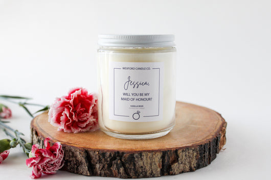 Custom Maid of Honour Soy Candle - Wexford Candle Co.