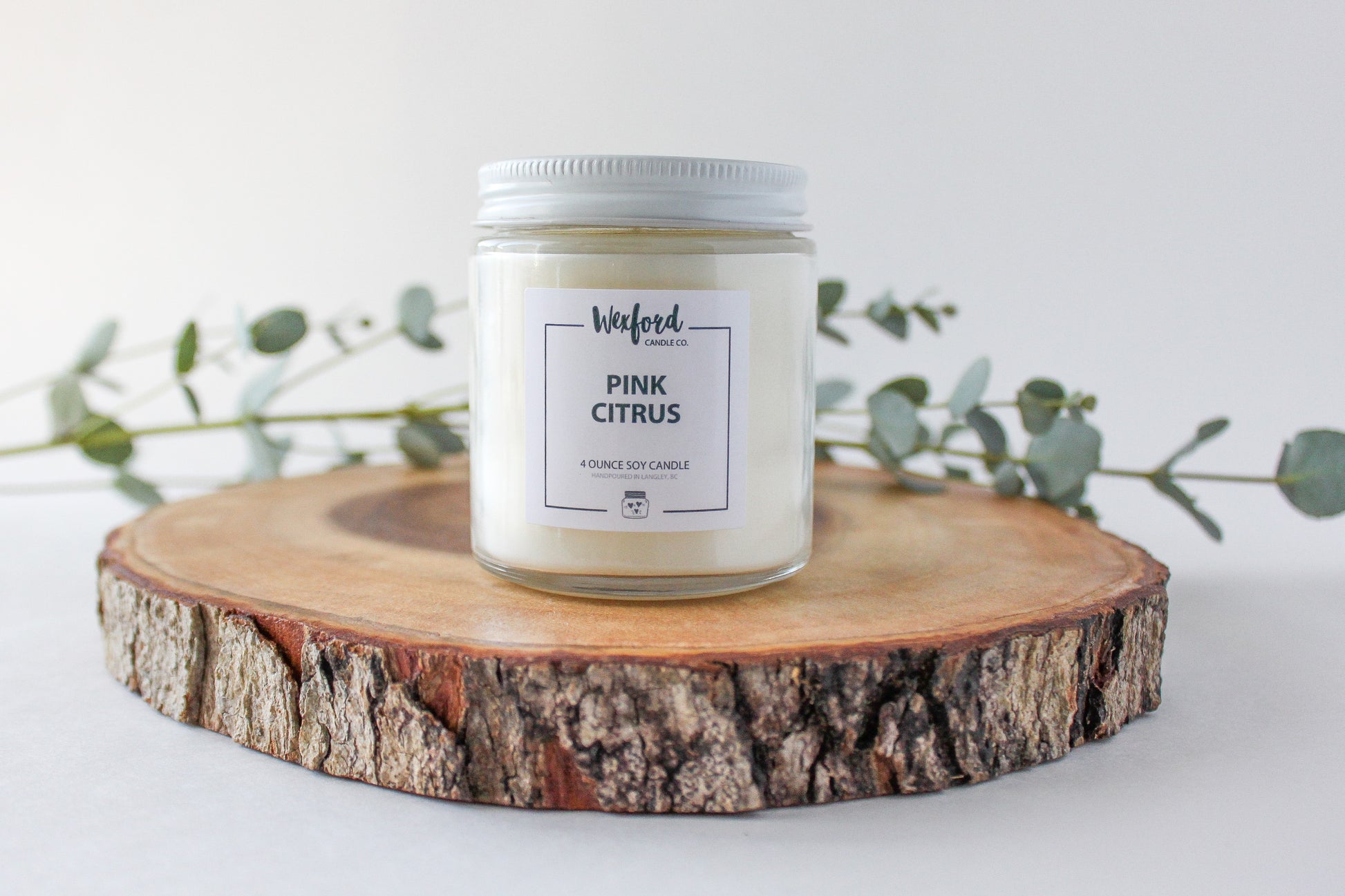 Pink Citrus Soy Candle - Wexford Candle Co.