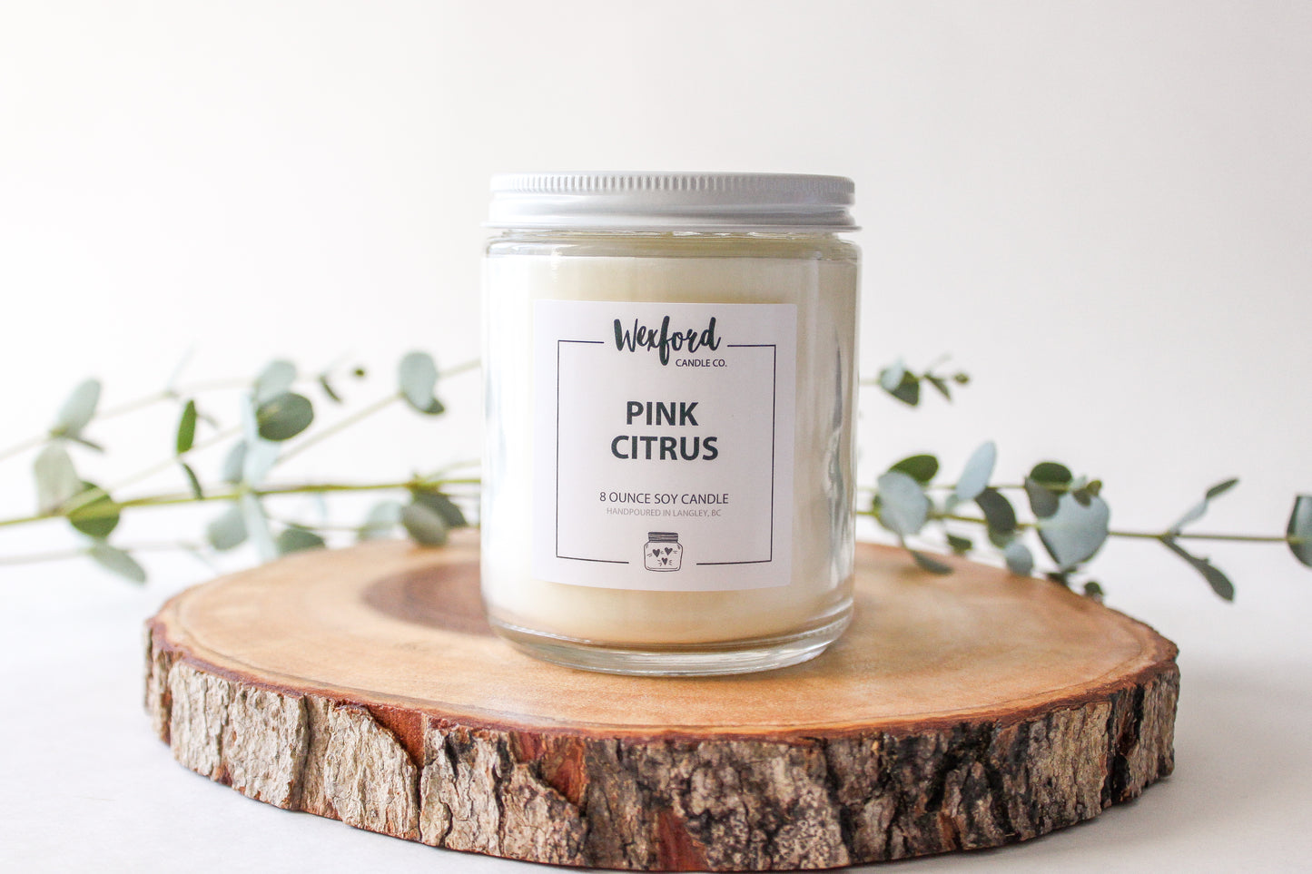 Pink Citrus Soy Candle - Wexford Candle Co.