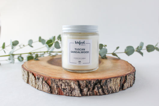 Tuscan Sandalwood Soy Candle - Wexford Candle Co.